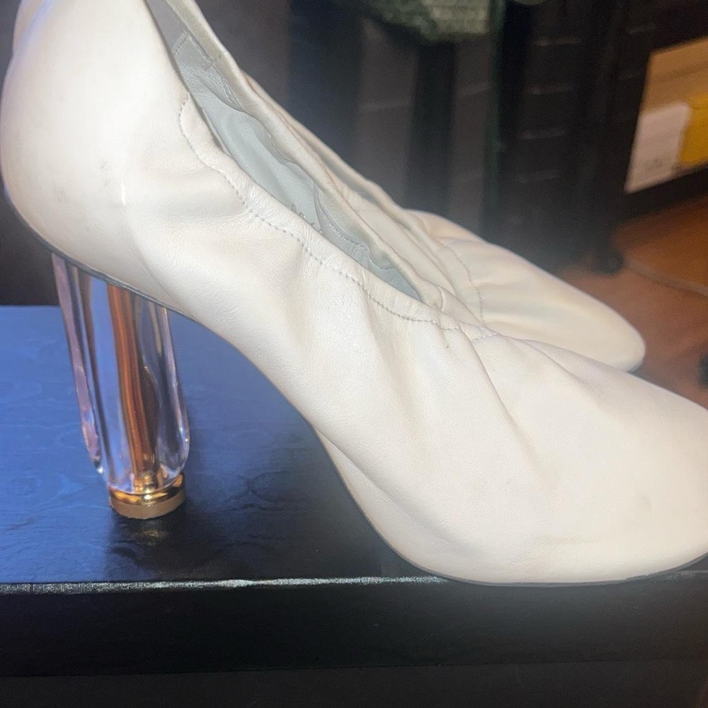 DRIES VAN NOTEN Ballerina Acrylic Brass Heel Pumps Sz 40 US 9